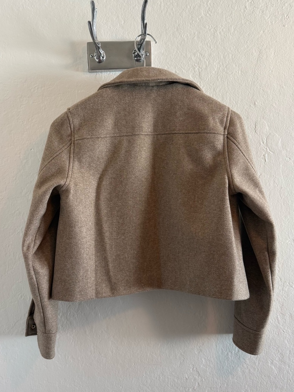 Zara Light Brown Cropped jacket - Picture 3 of 5